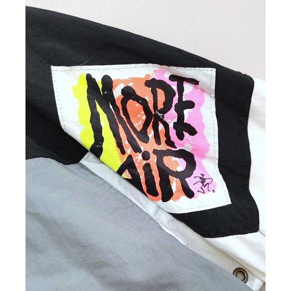 Vintage Ocean Pacific Jacket Men Medium Black Gray Windbreaker Nylon 90s - Picture 7 of 7